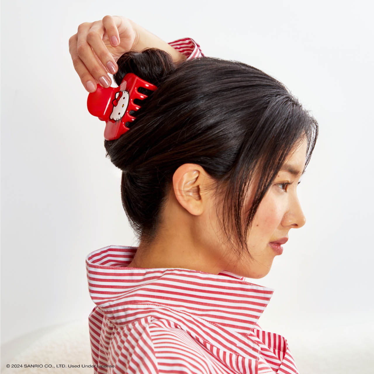 Alternative view of Hello Kitty x Kitsch Recycled Plastic Claw Clip - Kitty Face