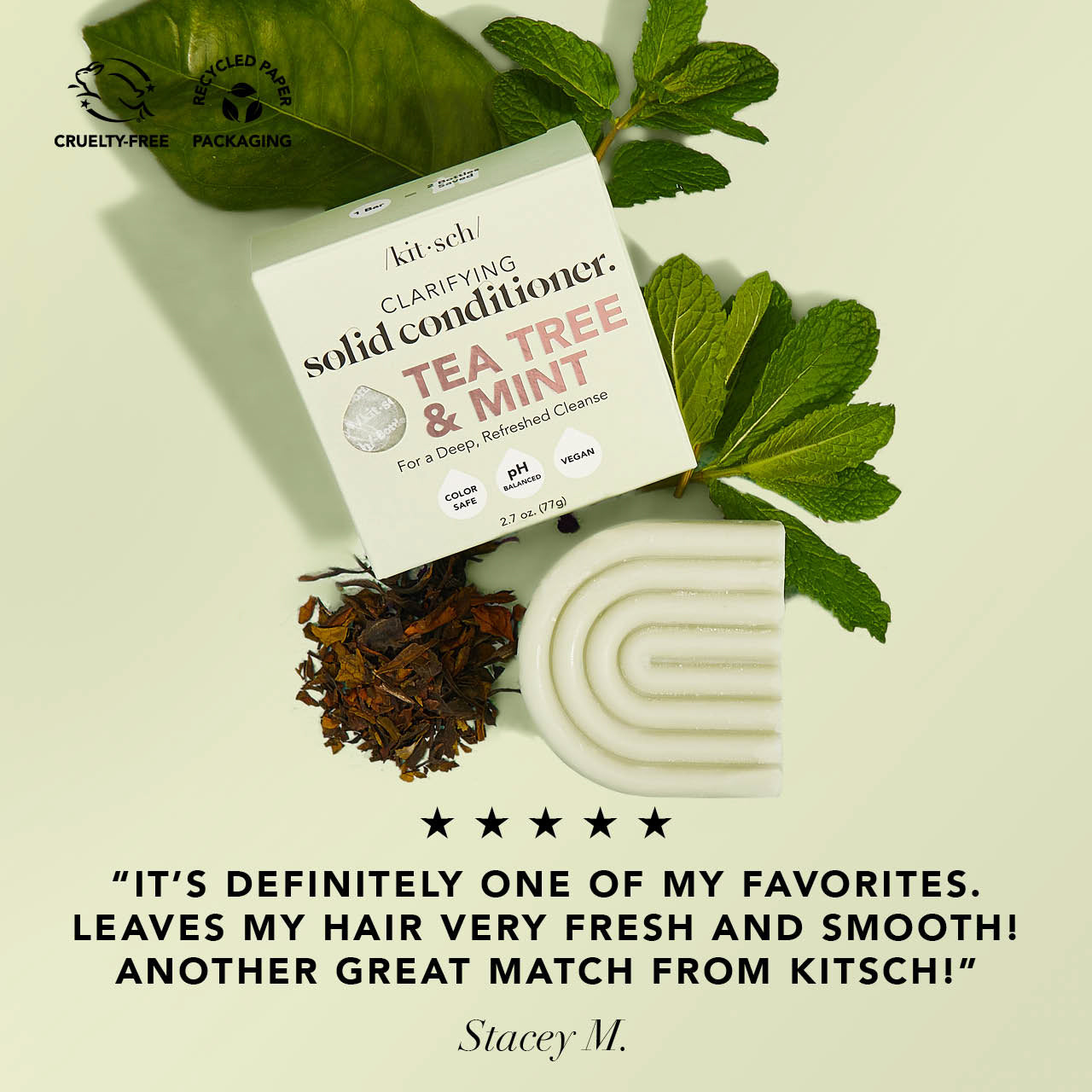 Alternative view of Tea Tree & Mint Clarifying Conditioner Bar