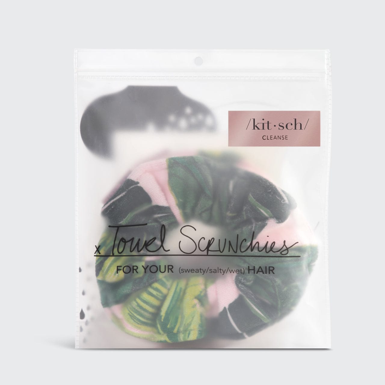 Alternative view of Palm Microfiber Quick-Dry Towel Scrunchies 2pc Set