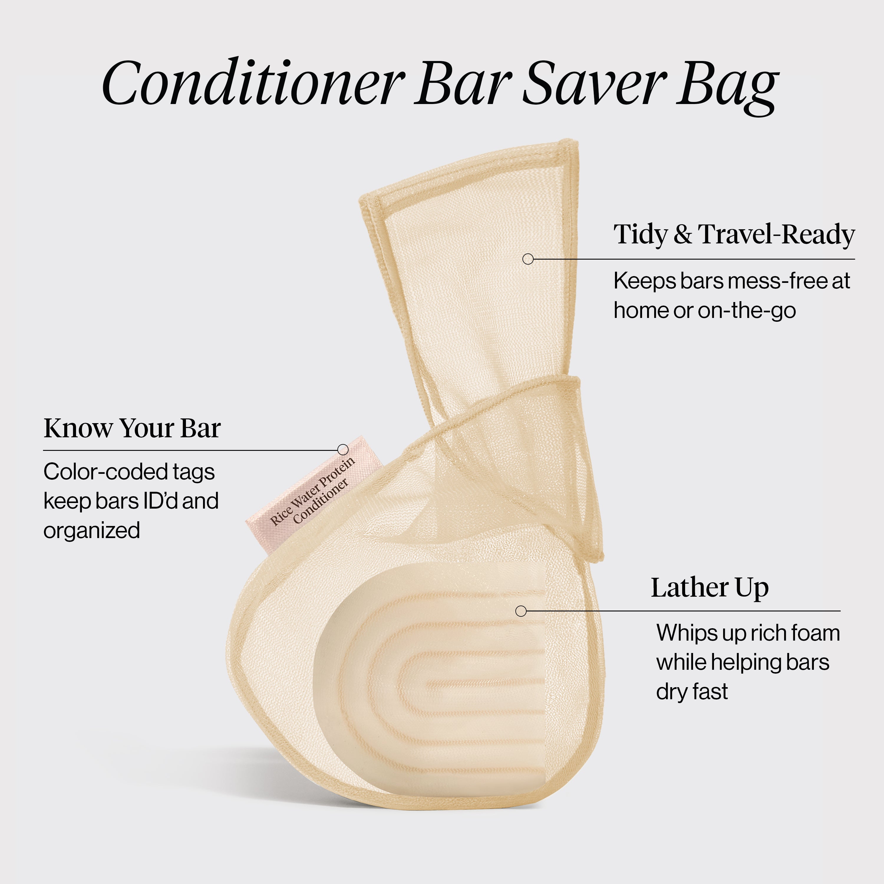 Alternative view of Kitsch Bar Saver Bag - RICE WATER PROTEIN Conditioner