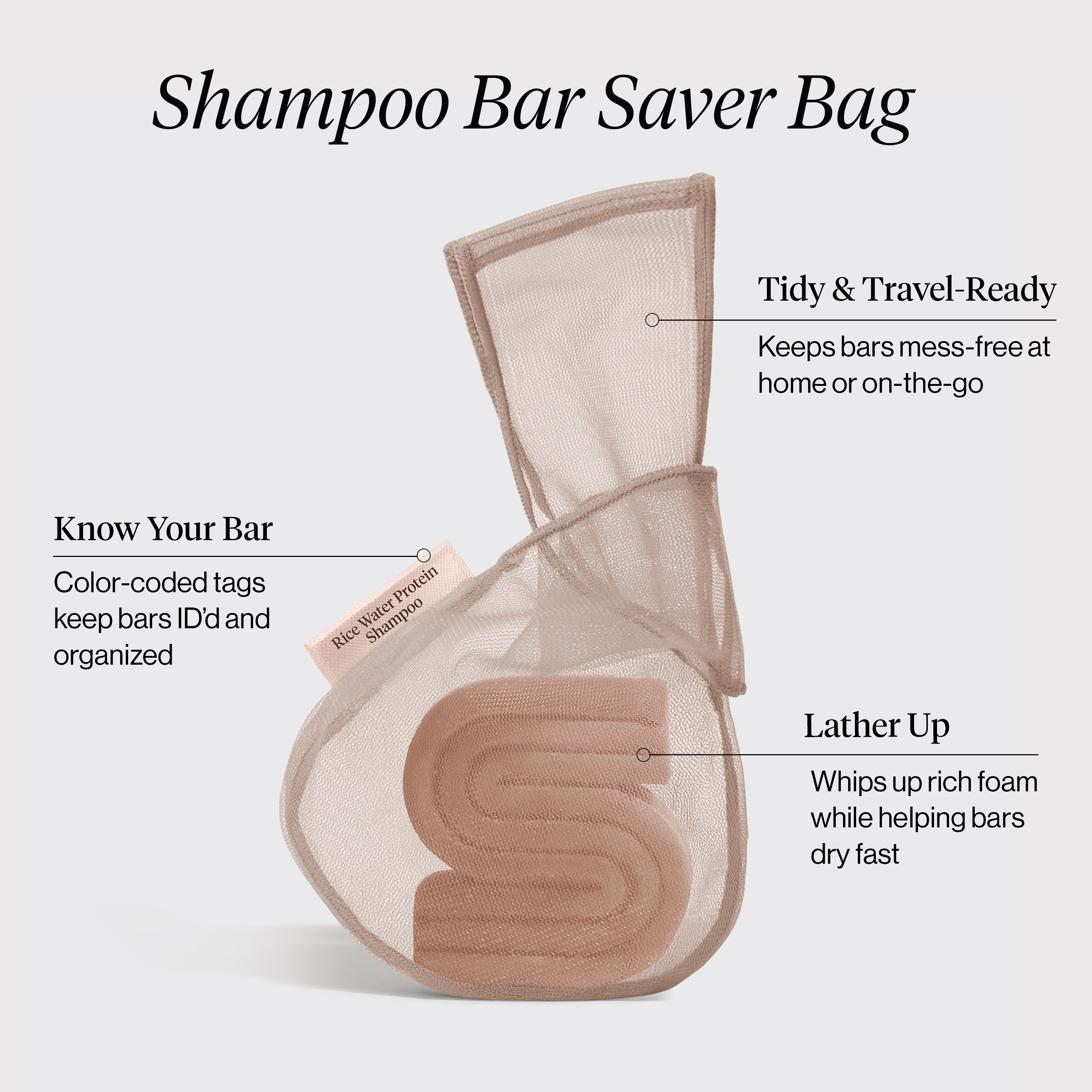 Alternative view of Kitsch Bar Saver Bag - RICE WATER PROTEIN Shampoo