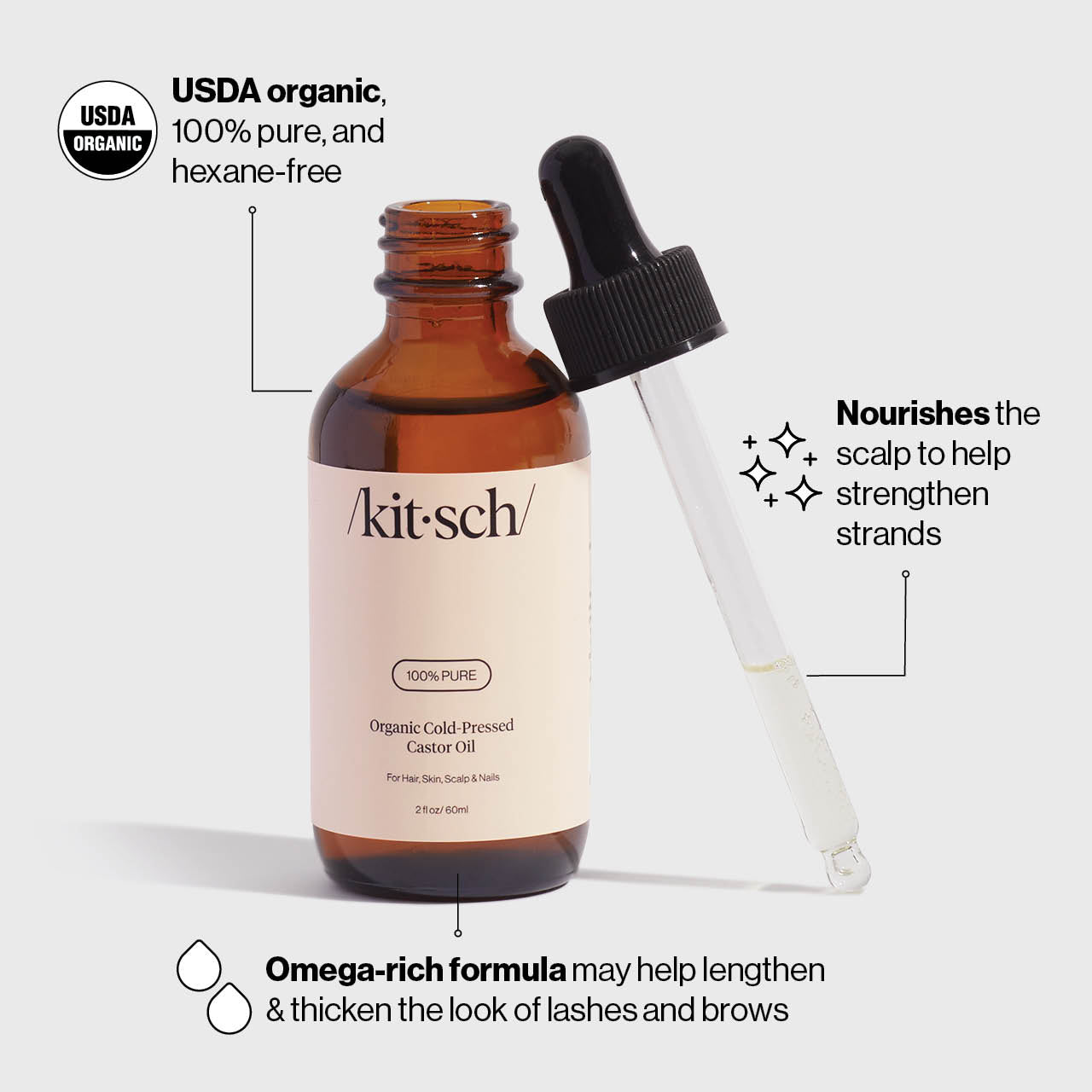 Alternative view of 100% Castor Oil 2oz + FREE Eco-Friendly Dermaplaner