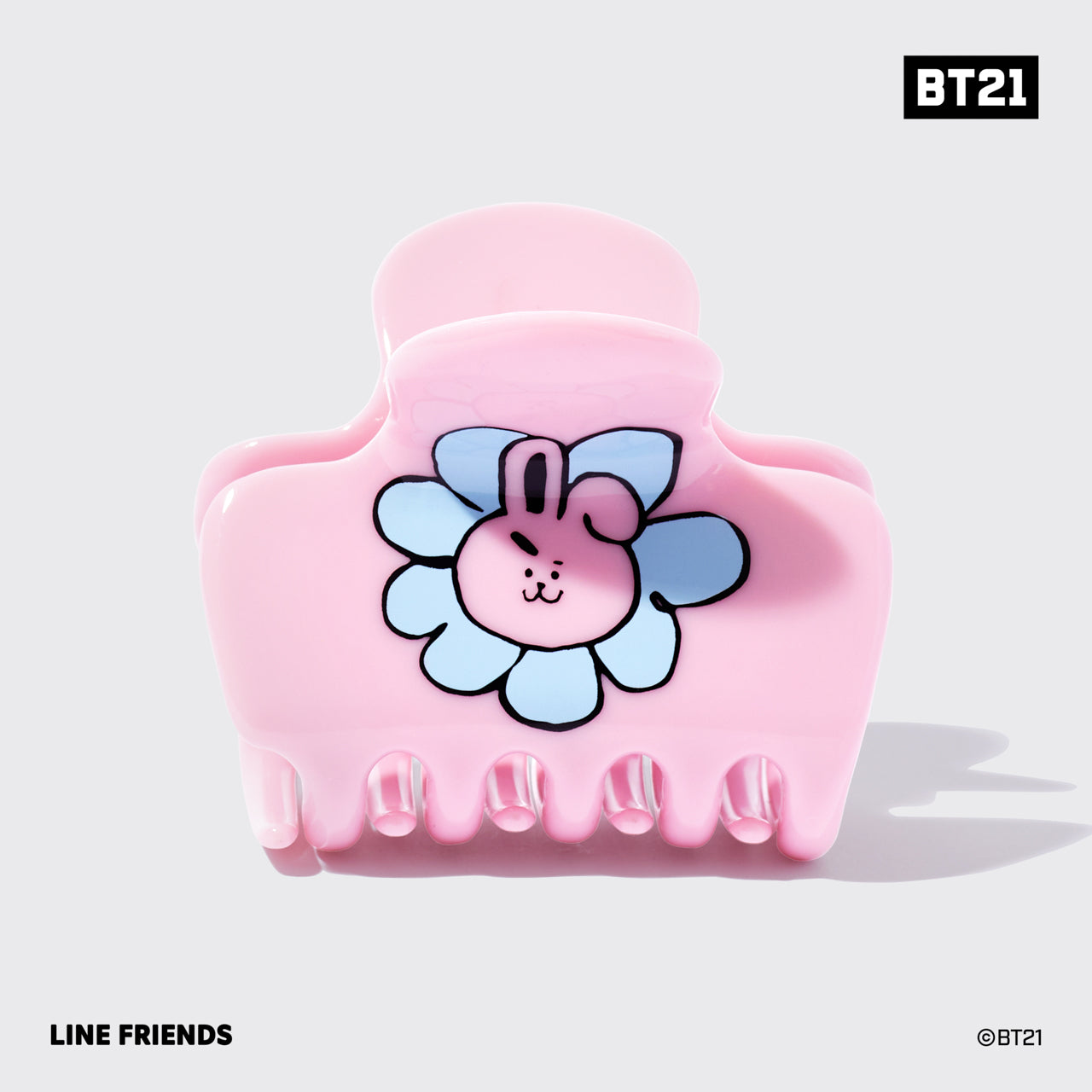 Alternative view of Kitsch x BT21 Cloud Claw Clip in COOKY