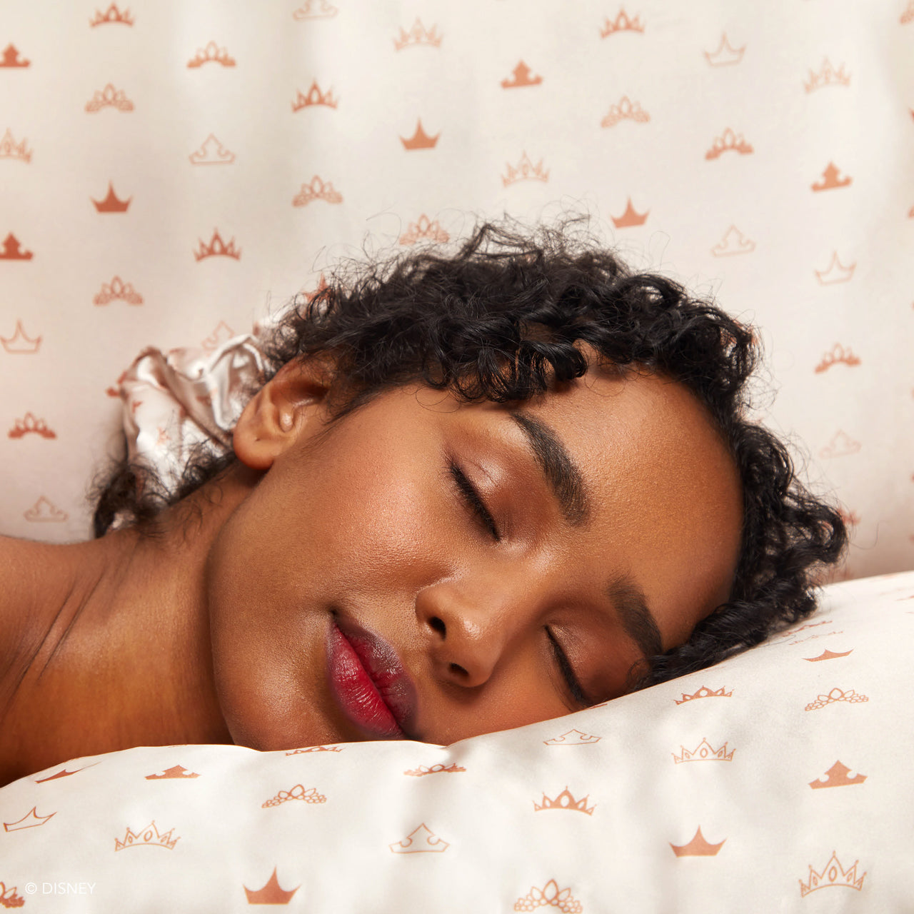 Alternative view of Kitsch x Disney Princess Satin Pillowcase in Desert Crown - King